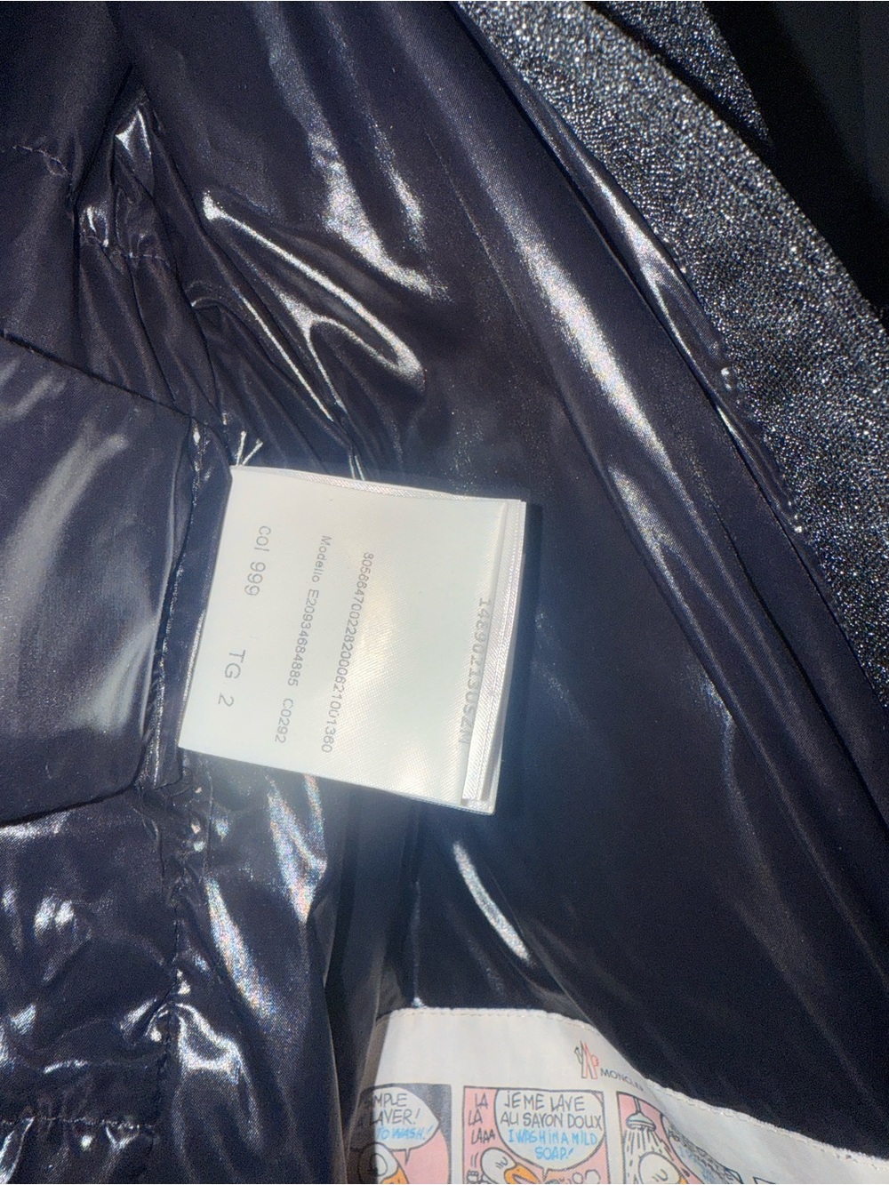 Moncler Black BANDAMA Shimmery Puffer Jacket - Picture 5 of 5